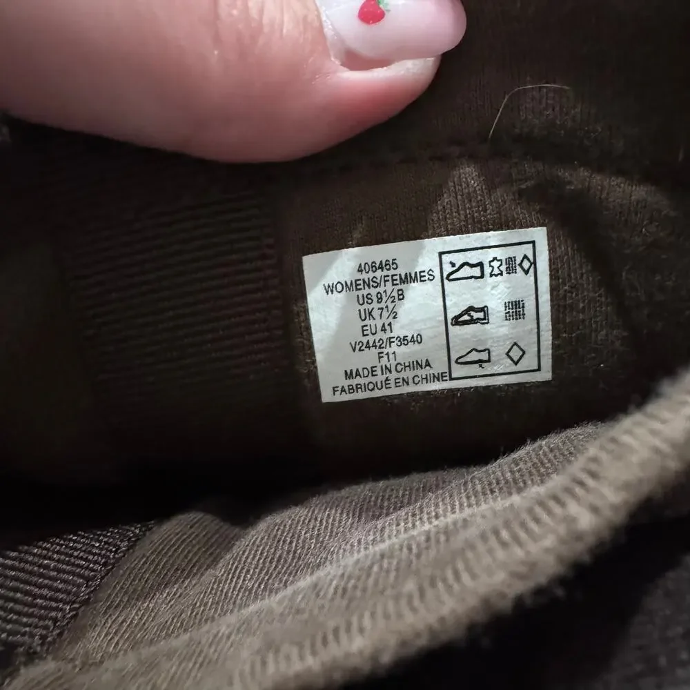 Lands End Commuter Suede Leather Brown Winter Pull On Boots Women's Size 9.5 - Picture 8 of 11